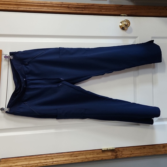 Med Couture Navy Drawstring Scrub Pants 2702, Medium - Picture 1 of 12